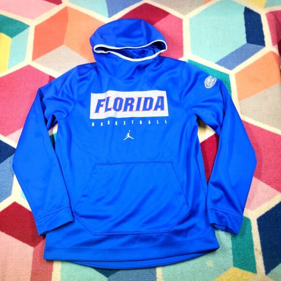 Jordan Nike Florida Gators Basketball Hoodie Sweater Men M Dri Fit Long Sleeve - Picture 1 of 6